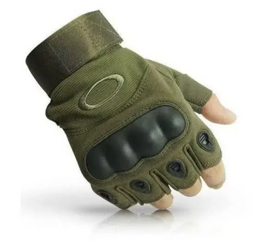 Перчатки тактические Primo Military беспалые, размер L - Army Green
