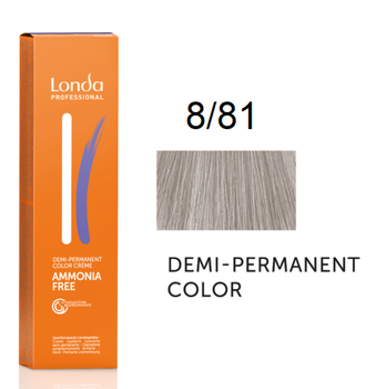 Крем-краска Londa Professional без аммиака 8-81 Светлый блондин пепельно-жемчужный 60 мл.