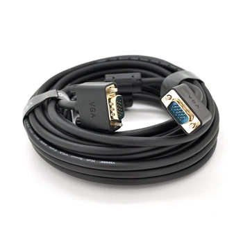 Кабель VGA VEGGIEG VG-10 3+6 10м тато-тато OD-6.5мм 2 ферита позолочений конектор