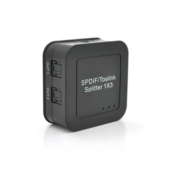 Цифровий оптичний роздільник звуку SPDIF / Toslink 1x3