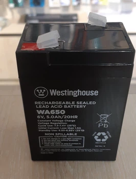 Акумулятор Westinghouse WA650N-F2 AGM 6V 5Ah