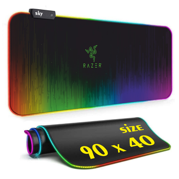 Геймерский коврик для мышки SKY (GMS-WT 9040/121) RAZER / RGB подсветка / 90x40 см