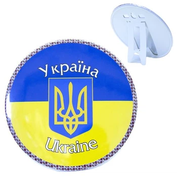 Рамка на подставке Украина декоративная с гербом 16 см для интерьера подарок для дома