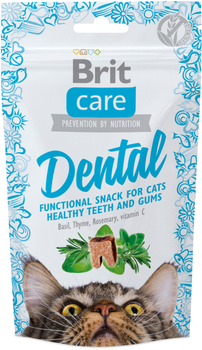 Лакомство для котов Brit Care Dental с индейкой 50 г (8595602521371)