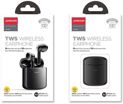 Наушники Joyroom JR-T16 TWS True Wireless Earphone Black