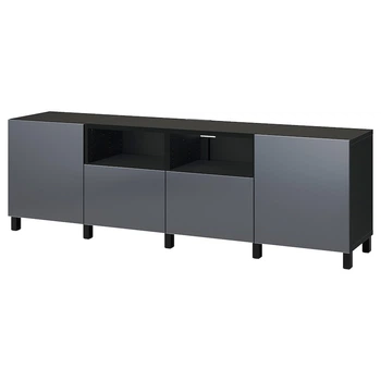 Тумба під телевізор з дверцятами та ящиками IKEA BESTA 240x42x74 см (294.216.32)