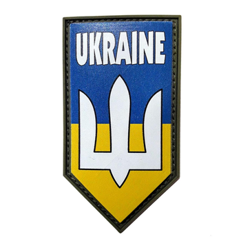 Шеврон флаг Ukraine нашивка на рукав на липучке