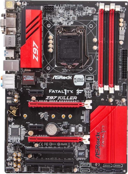 Материнская плата AsRock Fatal1ty Z97 Killer (s1150, Intel Z97, PCI-Ex16), б/в