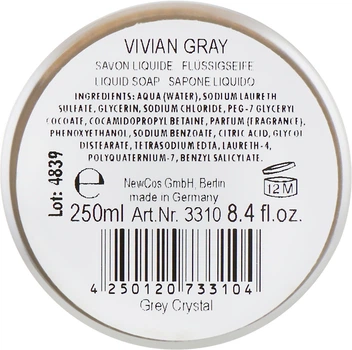 Жидкое крем-мыло - Vivian Gray Grey Crystals Luxury Cream Soap 250ml (421577-29372)
