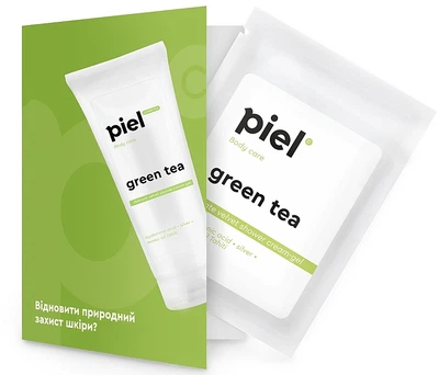 Крем-гель для душа с ароматом зеленого чая - Piel Cosmetics Shower Cream-Gel Green Tea (пробник) 10ml (912891-47747)