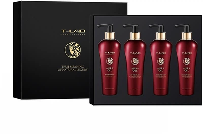 Набір - T-LAB Professional Aura Oil (h/cond/300ml + h/shm/300ml + b/wash/300ml + b/cream/300ml) (911095-76442)