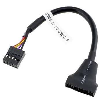 Переходник USB 2.0 к USB 3.0 Voltronic 20pin (папа) to 9pin (мама) для материнской платы