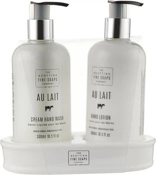 Набір - Scottish Fine Soaps Au Lait Hand Set (soap/300ml + h/lot/300ml) (910036-57443)