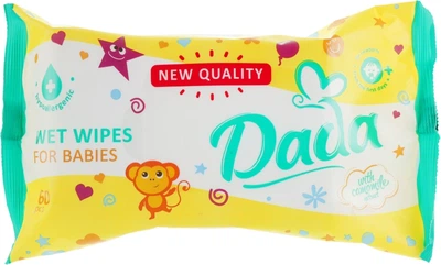 Вологі серветки для дітей екстрактом ромашки - Dada With Camomile Extract Wipes 60шт (665021-52869)
