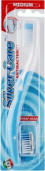Зубна щітка "Silver Care Plus" середня, блакитна - Silver Care (459895-5439)
