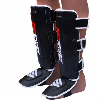 Защита голени и стопы (Щитки) FirePower FPSG5 (M) Черная с белым