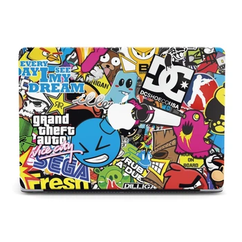 Чехол пластиковый для MacBook Air 13 M2 2022 A2681 Сool print / Крутой принт
