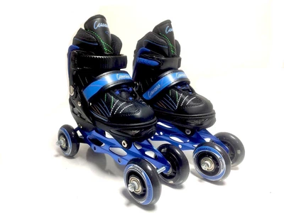 Детские Ролики для начинающих квады Caroman Sport Blue размер 31-35