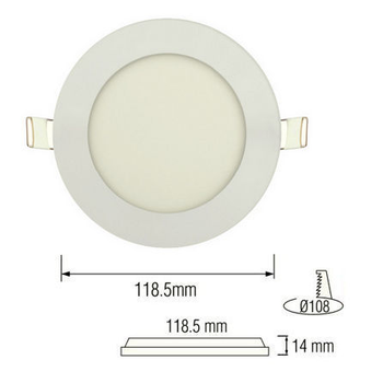 Светильник потолочный светодиодный LED-панель Horoz Electric SLIM-6 6W 6400K 056-003-0006