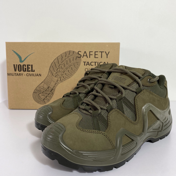 Тактические кроссовки олива Vogel, летние военные кроссовки облегченные, кроссовки для ЗСУ армейские (40-45 р. Нубук) Размер 42