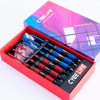 Набор дротиков Cyee Life 24/26г 6 шт. + бокс и аксессуары