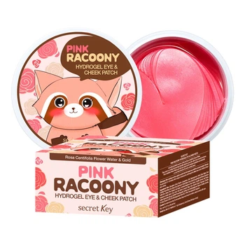 Гидрогелевые патчи для глаз и скул Secret Key Pink Racoony Hydrogel Eye&Cheek Patch