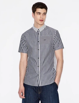Тенниска в синюю полоску Armani Exchange M белый 3HZC53 3481