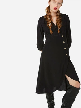 Платье миди женское Monki 0672444-03 32 Черное (KAY2000001237908)