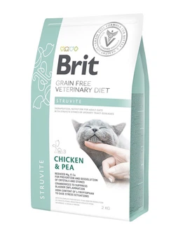 Сухой корм Brit Veterinary Diets Cat Struvite для котов при заболеваниях мочевыводящих путей 2 кг