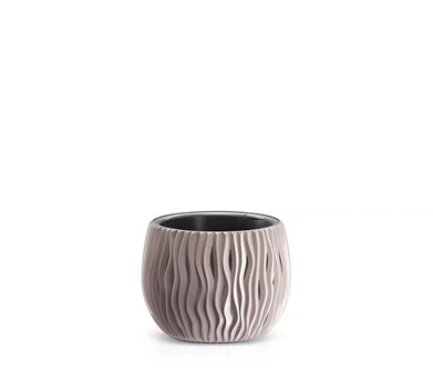 Горшек круглый Sandy Bowl с вкладышем, 150мм Мокка (DSK150-7529U)