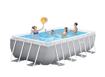Каркасный бассейн Intex 10874 л 488х244х107 см ПВХ Серый (IP-171248)