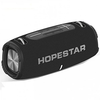 Бездротова портативна колонка Hopestar H50 (AUX, SD-card, Bluetooth, USB, FM-Radio, TF) - Чорний