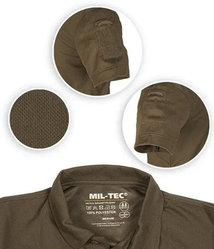 Тактическая футболка летняя поло, футболка ВСУ Олива MIL-TEC XL