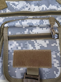 Тактическая армейская набедренная сумка 27х30х8 см Хаки