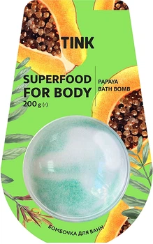 Бомбочка-гейзер для ванни "Папая" - Tink Superfood For Body Papaya Bath Bomb 200g (845513-59301)