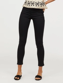 Брюки женские H&M 0399256 25 Черные (KAY2000000562797_KZ2000000562797)