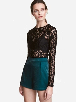 Шорты женские H&M 0448775 42 Зеленые (KAY2000001335789_KZ2000001335789)