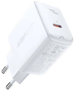 Сетевое зарядное устройство AceFast A1 PD Single USB-C Charger 20W White