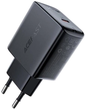 Сетевое зарядное устройство AceFast A1 PD Single USB-C Charger 20W Black