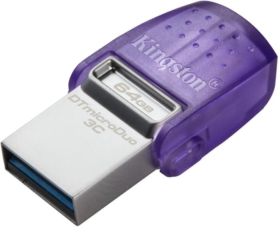 Флеш память USB Kingston DataTraveler MicroDuo 3С Gen3 64GB USB-A+USB-C (DTDUO3CG3/64GB)