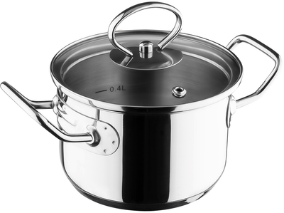 Кастрюля Vinzer с крышкой Mini series 12 см 0.8 л (50086) (5907706500863)