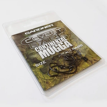 Крючки карповые Covert Continental Mugga Hooks Barbed №2 Gardner