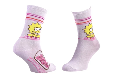 Носки The Simpsons Lisa Geekazoid 1-pack 35-41 pale pink 13057681-8