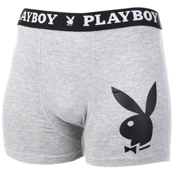 Труси-боксери Playboy Men's Underwear Classic 1-pack S grey ANNYA-0203