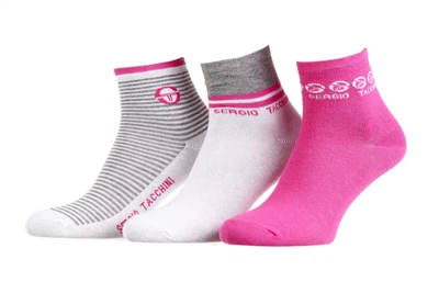 Носки Sergio Tacchini 3-pack 36-41 pink/white/gray 13150194-2