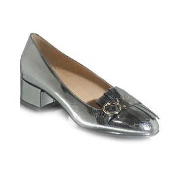 Жіночі туфлі Giovanni Fabiani 3505 38 сірий металік