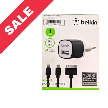 Сетевое зарядное устройство Belkin iPhone 5 Black-White