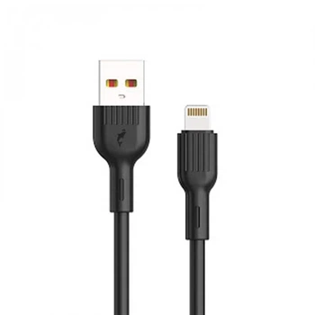 Кабель SkyDolphin S03L USB-Lightning M/M 1 м, 3 А, зарядка и передача данных(DL_0CA663445985)