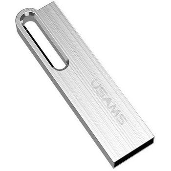 Флеш накопичувач USAMS 64 гб US-ZB099 (USB, підвищена швидкість, компактна флешка) - Металік