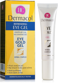Гель для век против темных кругов под глазами - Dermacol Face Care Eye Gold Gel 15ml (66265-5392)